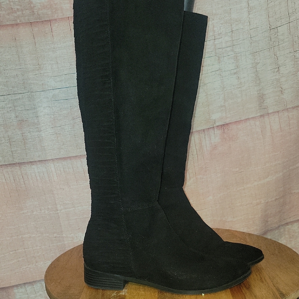 Kelly And Katie Black Knee High Boots